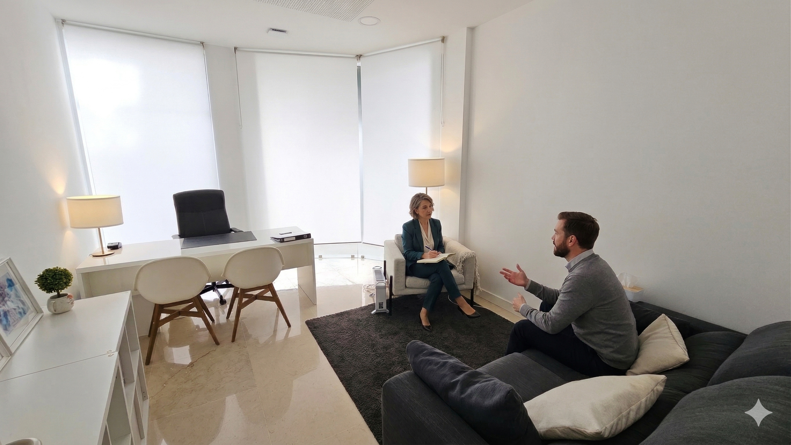 Gabinete de consulta na Clínica Santa Susana